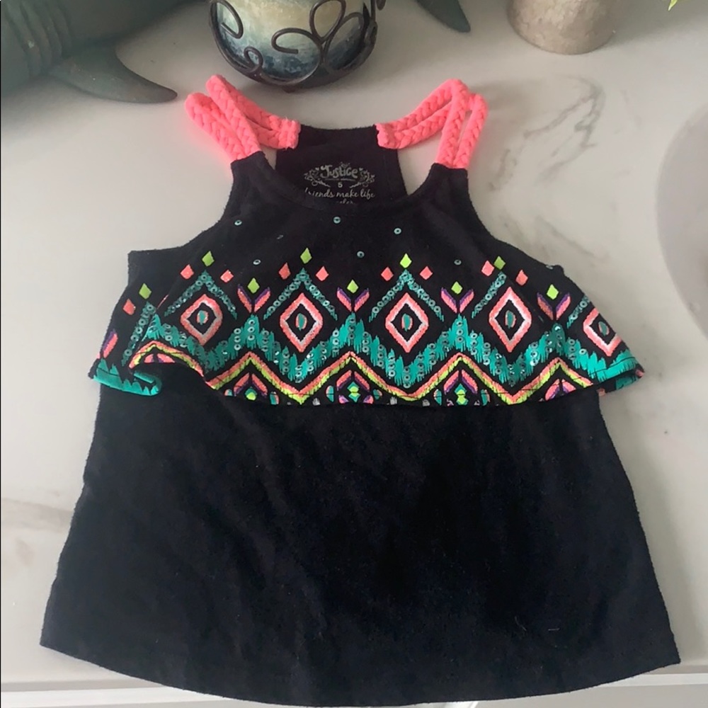 Girls Justice size 5 tank